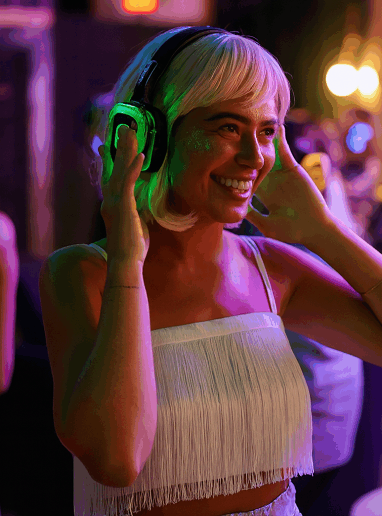 silent disco night club